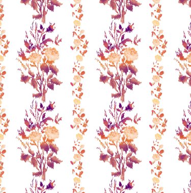 Sulu Boya çiçekler, seamless modeli