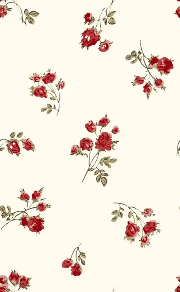 suluboya çiçek seamless modeli