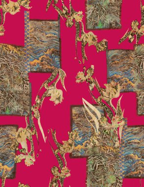 soyut renkli yaprakları arka plan