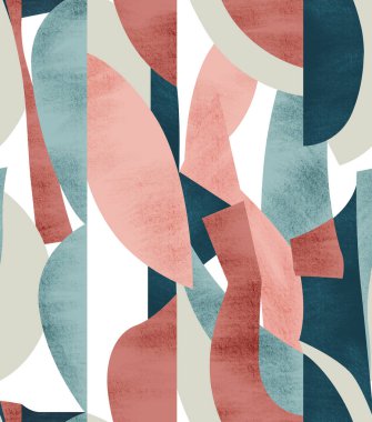 Soyut geometrik şekilli kusursuz desen. vektör illüstrasyonu