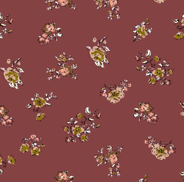 Dikişsiz çiçek desenli. vektör arka plan