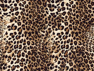 Kusursuz doku deri leopar desenli arkaplan