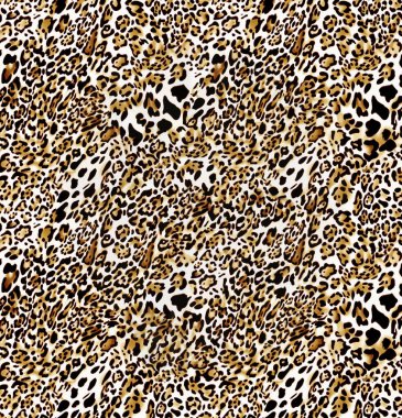 Leopar derisi olan kusursuz bir desen. vektör illüstrasyonu