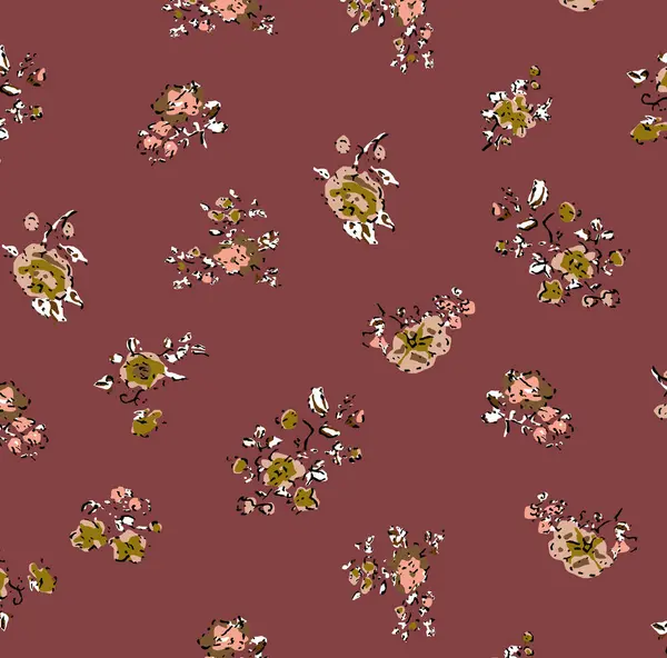 Dikişsiz çiçek desenli. vektör arka plan