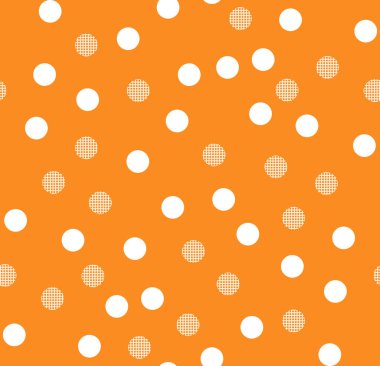 Puantiyeli noktalar pürüzsüz desen. Çemberlerin arka planı. vektör illüstrasyonu.