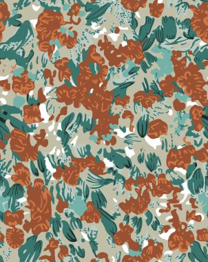 Çiçek süsüsüyle kusursuz soyut desen