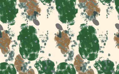 seamless abstract pattern with green leaves