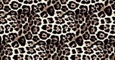 Leopar seamless modeli. Vektör çizim