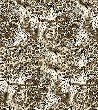 Leopar desensiz, vektör çizimi