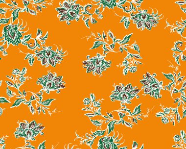 Çiçek desenli sorunsuz doku