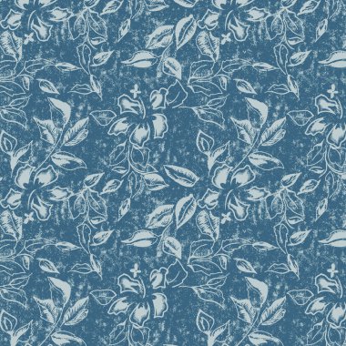 Çiçeksiz suluboya desen.