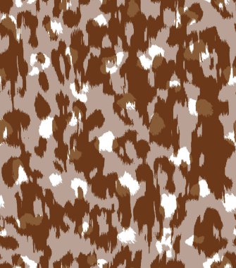 Hayvan izi, leopar deseni, vektör illüstrasyonu