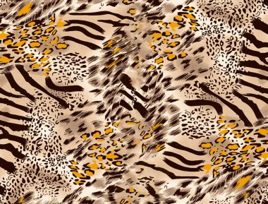 Leopar derisi çizimi ile kusursuz desen