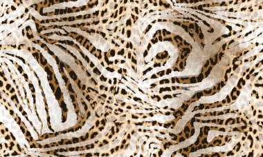 Leopar derisi olan kusursuz bir desen. suluboya resimleme.