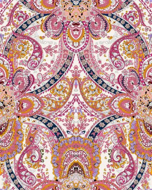 Kusursuz bir arka plan. Klasik çiçek süsü.