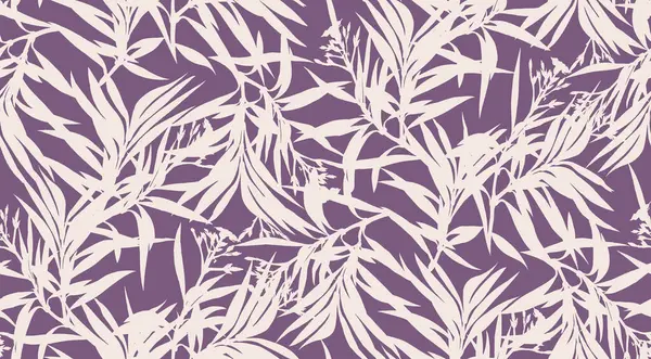 Elle çizilmiş tropikal ile Seamless Modeli bırakır