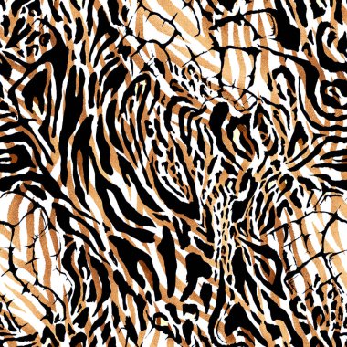 Leopar desensiz. hayvan izi.