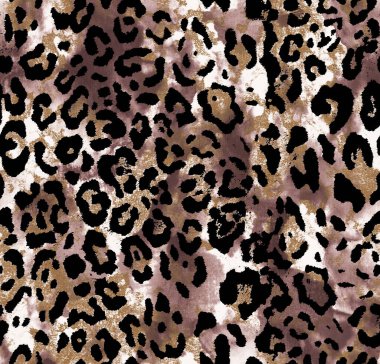 Leopar desensiz. hayvan izi.