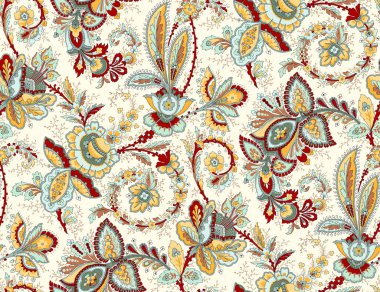 Çiçeklerle kusursuz desen