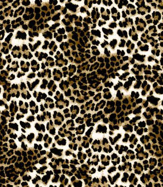 Leopar derisi olan kusursuz bir desen. vektör