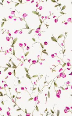 Çiçeksiz desen. vektör illüstrasyonu.