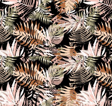 Egzotik tropikal orman yaprakları