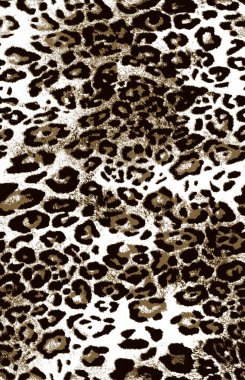 Soyut siyah leopar deseni. Moda baskısı veya tasarımı için vahşi hayvan baskısı