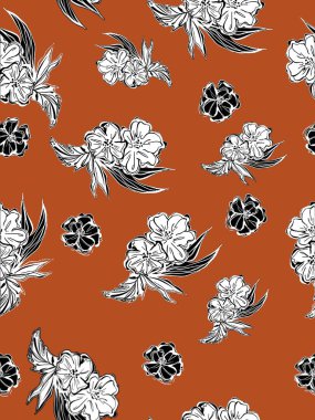 Çiçeklerle kusursuz desen