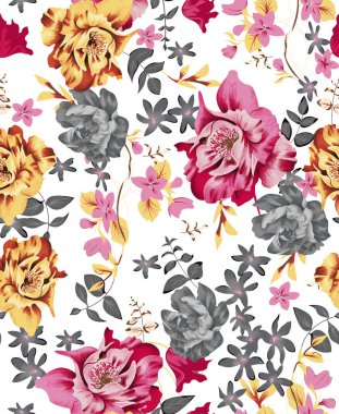 Çiçeklerle kusursuz desen