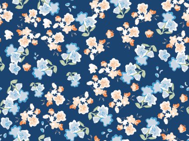 Çiçekli vektörsüz desen