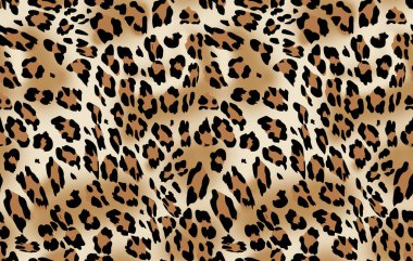 Leopar desenli vektörsüz desen.