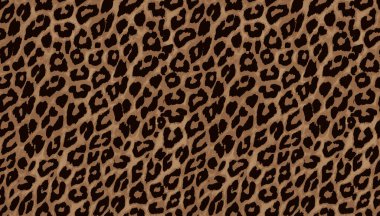 Deri izi pürüzsüz. Vektör çizimi. leopar arkaplanı