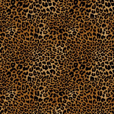 leopar derisi dokusu pürüzsüz desen, vektör çizimi