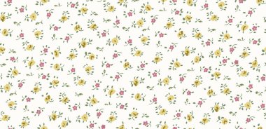 Sevimli çiçeklerle kusursuz desen