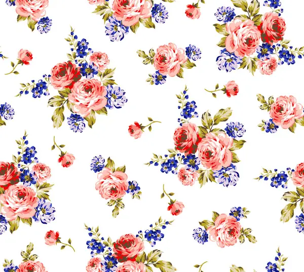 Çiçeklerle kusursuz desen