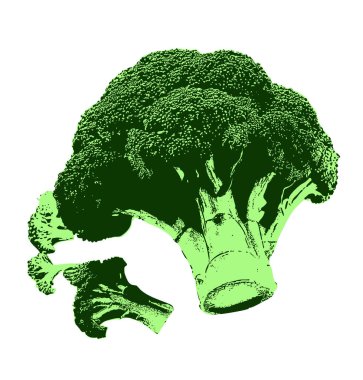 Kalın Renkli Çizgi Roman Brokoli eğlenceli ve abartılı bir şekilde çizilmiş parlak bir brokoli. Çocuk menüleri, yemek eğitimi ve vejetaryen markaları için harika..