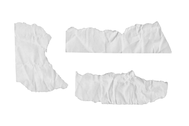 Boş kağıt şeritleri, buruşuk ve desenli, planlarda, reklamlarda veya yaratıcı görsellerde kullanılmak üzere izole edilmiş. Arkaplan, mesaj, albüm stili veya klasik temalı ortam için harika.