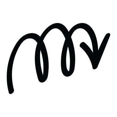 Aşağı doğru üçlü spiral ok. Yaratıcı ya da soyut tasarım amaçları için göz alıcı bir sembol. Ok kalın ve akıcıdır, hareket ve dinamik tasarım iletir. Yaratıcı ya da soyut görsel uygulamalar için ideal. Düz beyaz arkaplana karşı ayarla.