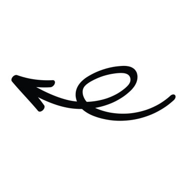 Kurdele ilmikli zarif bir yatay ok. Dekoratif ve modern, başlıklar ve röfleler için kullanışlı. Döngülü kurdele dizaynlı stilize edilmiş yatay ok. Ok siyah ve parlak. Sivri uçlu bir kafası var.