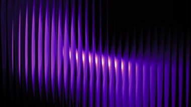 Mor ve koyu mor çizgiler hafif hafif yansıtıcı beyaz ışıkla dalgalanır. Cam gradyanı, yüksek doygunluk ve yumuşak bulanıklıkla akan bir mercek efektini taklit eder.. 