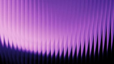 Mor Cam Gradyan, Neon Ribbed Işık Efekti Parlak mor prizma bozulması ve siyah kontrast. Pürüzsüz gelecek dokusu, soyut dijital duvar kağıdı tasarımı.