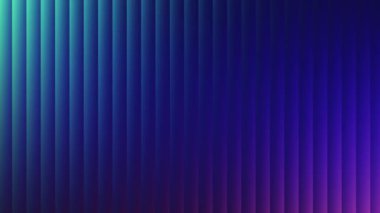 Koyu mavi ve mor cam gradyan animasyon, parlak kırılma ve fütüristik, parlak, siber-esinlenilmiş soyut bir hareketle çizgili geometri karışımı.