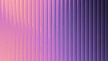 Kaburgalı dokusu ve şeffaf dalga hareketi olan yumuşak pembe ve eflatun cam gradyan animasyonu gelecekteki görsel arka planlar için kırılgan ışık efekti..