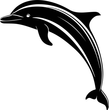 Yunusların siluet vektör sanatı