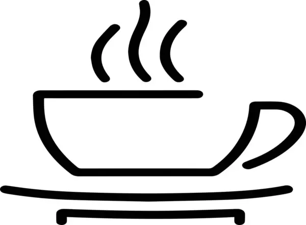 Kahve fincanının siluet vektör sanatı