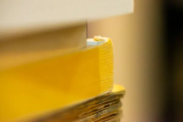Büyüleyici bir makro fotoğraf, kitapların kenarlarındaki karmaşık ayrıntıları ve dokuları gözler önüne seriyor, edebiyatın güzelliğini gözler önüne seriyor.