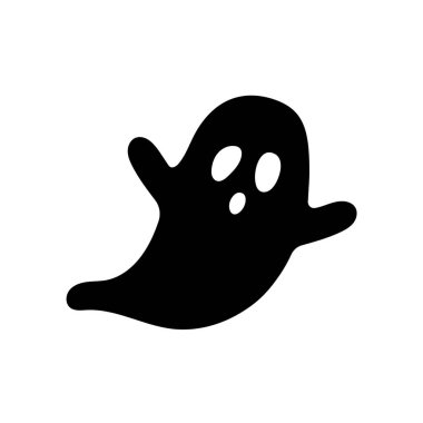 Hayalet vektör simgesi. Cadılar Bayramı vektör sembolü. Cadılar bayramı işareti