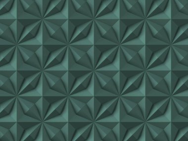 Geometrik elmas desenli duvar kağıdı 3D tasarımı. Yıldız kiremit desenleri..