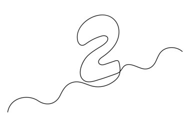 Sürekli çizilen iki çizgi, doğrusal stil minimalizmi.