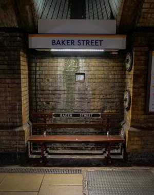 Baker Street İstasyonu, Londra, İngiltere, İngiltere